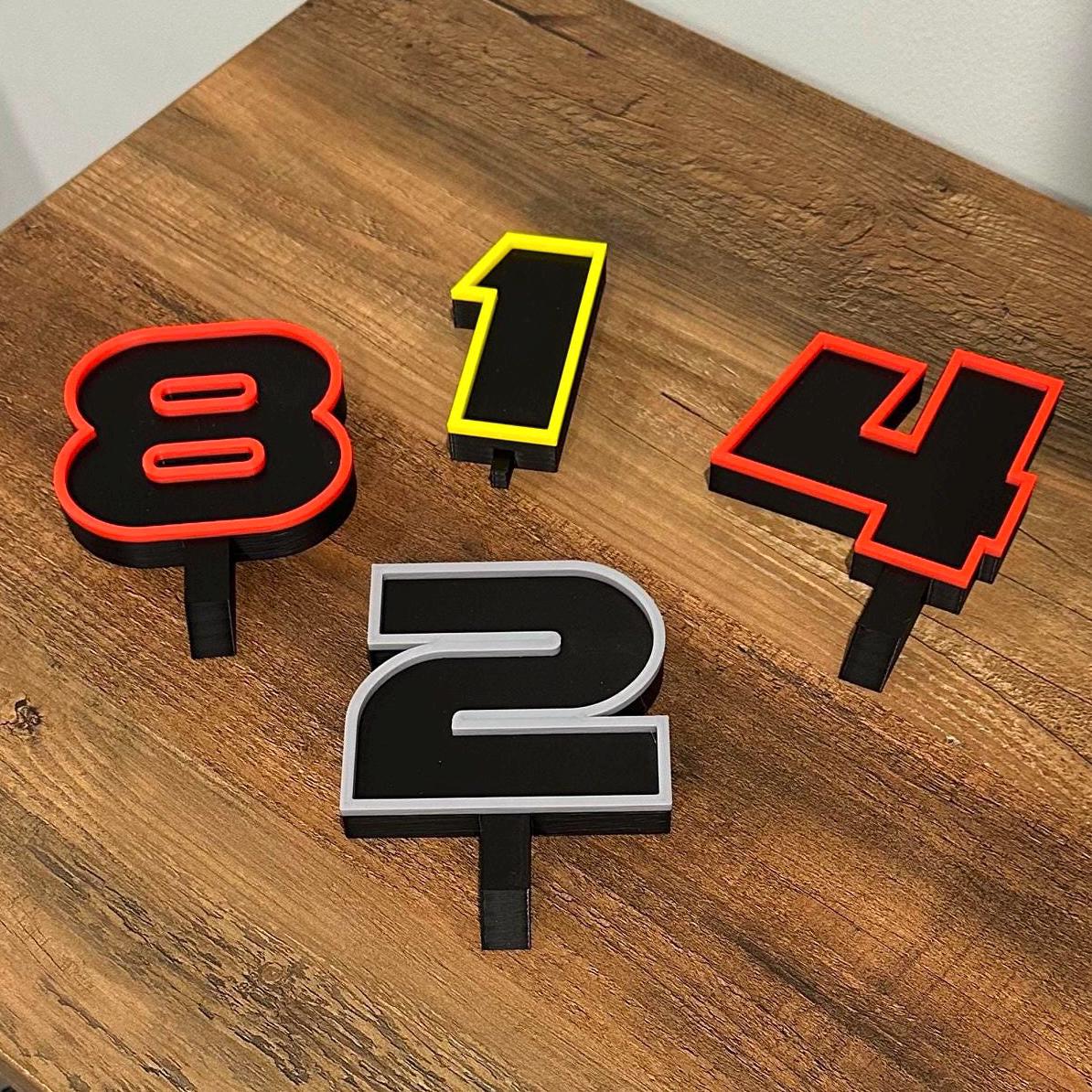 Star Wars inspired l Birthday Cake number, Jedi Cake topper, Kids Birthday Number for Cake sign